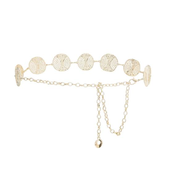 Waist Strap Wild Decorate Portable Terrific Stainless Imitation Pearl Belt for Work