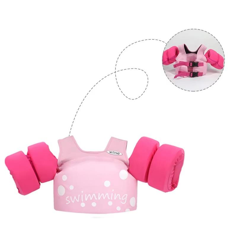 Children's Buoyancy Suit 1PCS Sleeve Kids Pearl Cotton Folded Arm Ring Beginner Swimming Training Swimsuit Vest