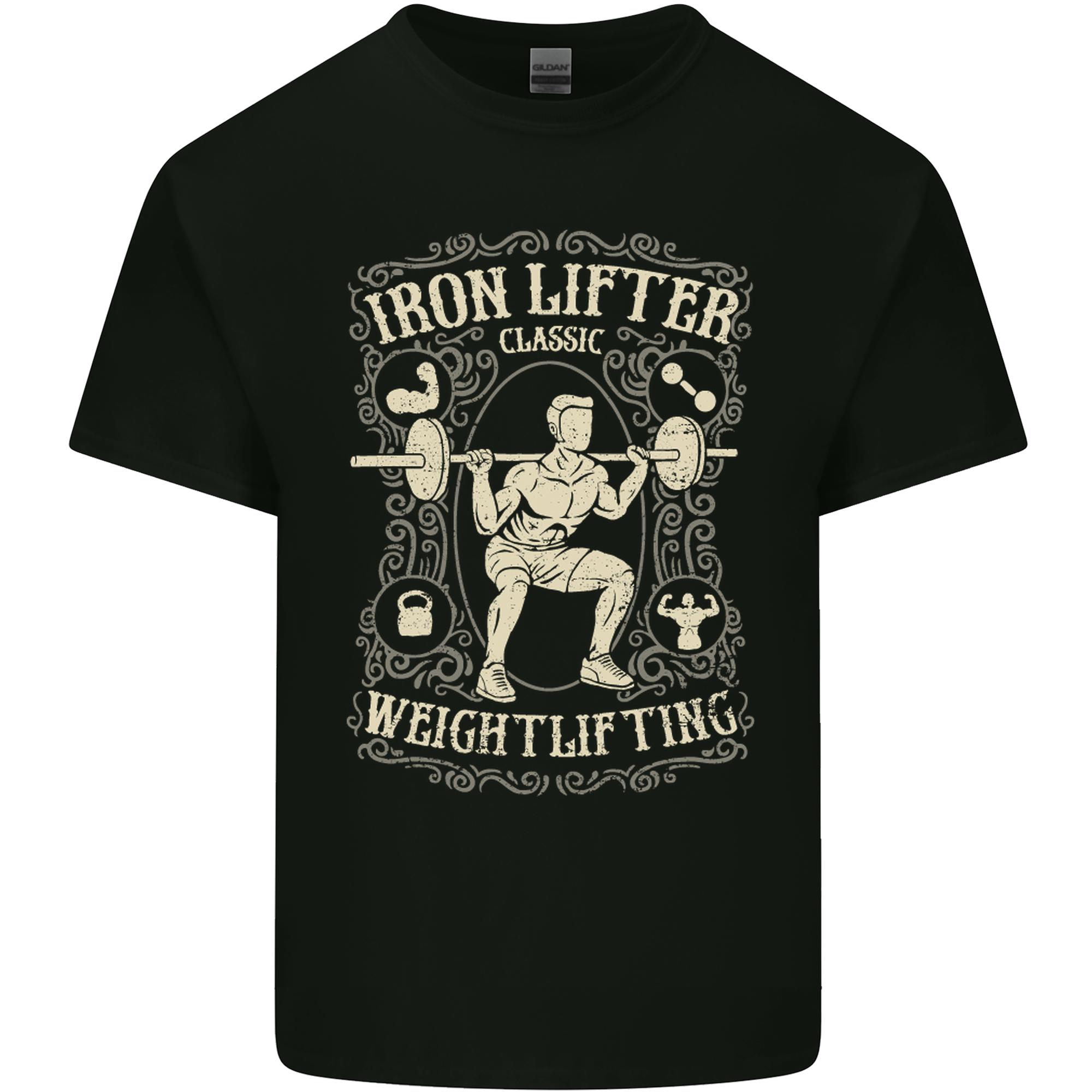 Iron Lifter Gym Bodybuilding Training Top Unisexs Light Cotton TShirt S