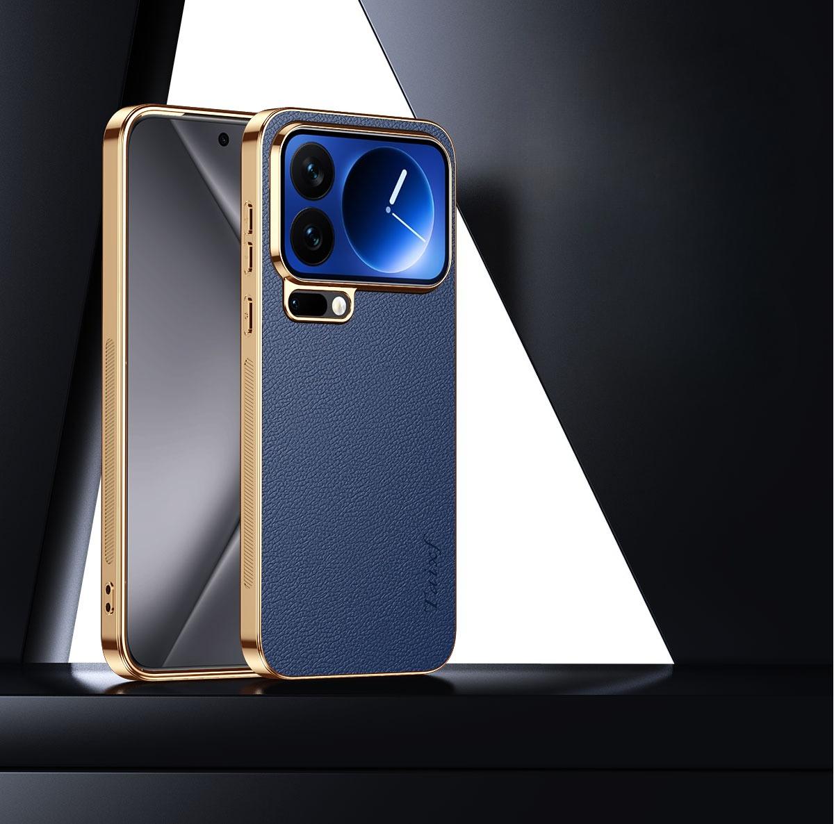 

Чехол для Xiaomi 17 17Pro Max из ПУ кожи с гальваническим покрытием, противоударный чехол для MI 17 Pro Max, текстура личи, рисунок, ТПУ, мягкий каркас, накладка Xiaomi 17 pro