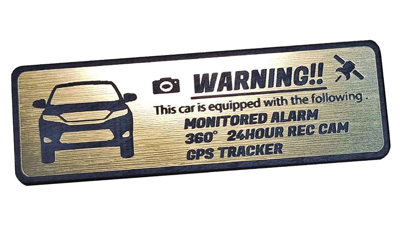 

Honami Works HARRIER Серия 60 Ранний Эмблема безопасности Круглосуточное наблюдение Видеорегистратор GPS-трекер Наклейка (Золото) золотой