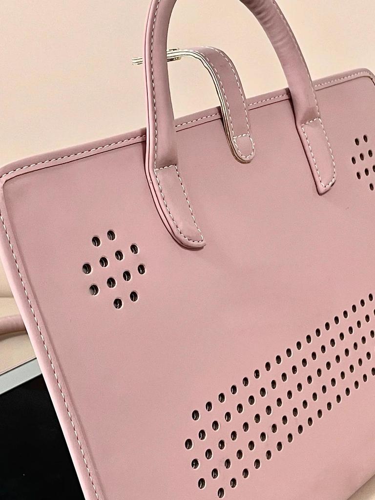 2025 Pink Laptop Protective Case & Handbag for Girls