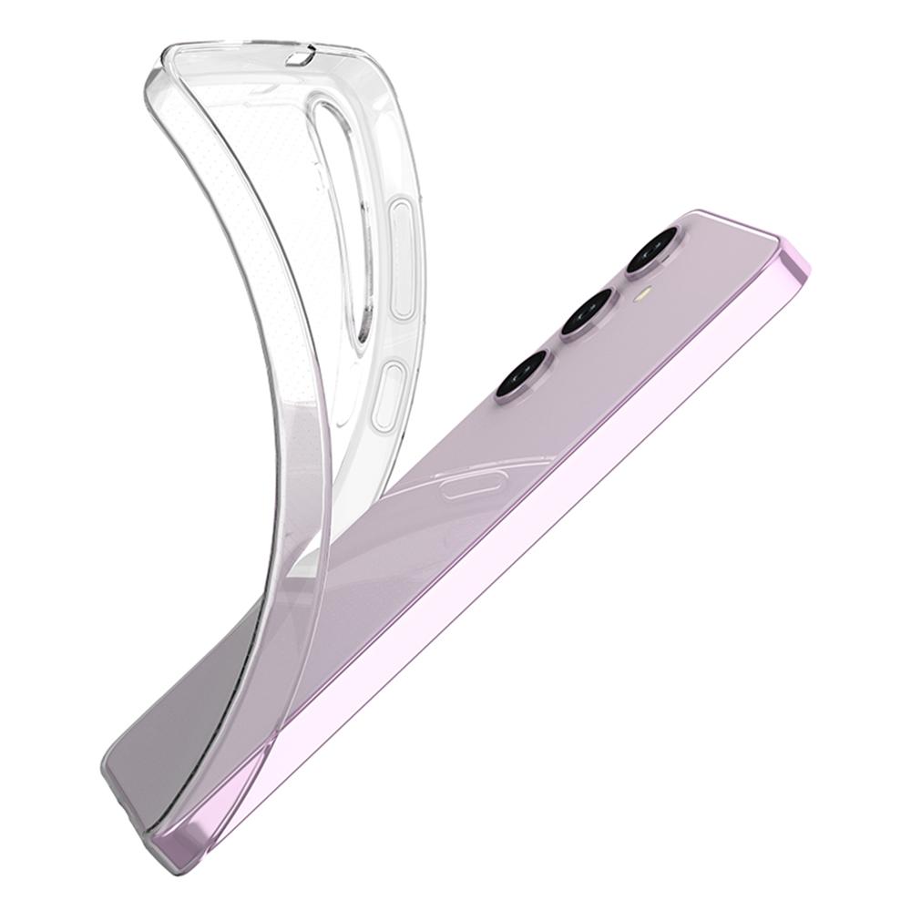 

For Samsung Galaxy S24 Case Transparent TPU Shell Watermark-Free Glossy Phone Cover A
