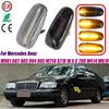 Sinal de Seta LED de Piscamento Sequencial Luz de Marcador Lateral Para Mercedes Benz W210 W202 CLK W208 SLK R170 W638 W124