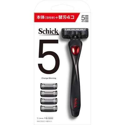 Sic Japan SCHICK Combo Pack with Blade + 4 Replacement Blades Holder for Men Razors for Men When Replacing the Blade, Be Careful Not To Injure Yoursel