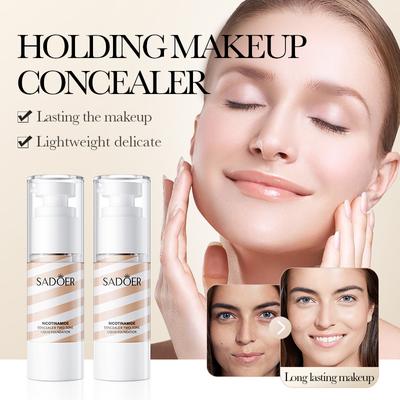 Professional Face Foundation Cream Full Concealer Makeup Cosmetics Waterproof Lasting Base Brighten Whitening Cover Dark Circles