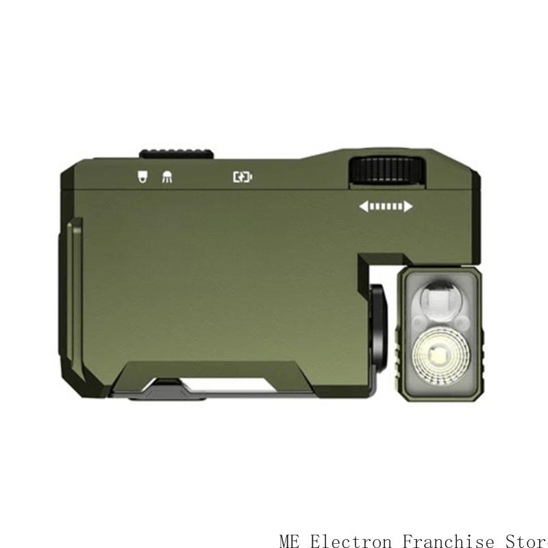 Super Slimly 400 Lumen RechargeableEDC Flashlight Double Light Sources Flashlight for Outdoor Camping Hiking Adventure