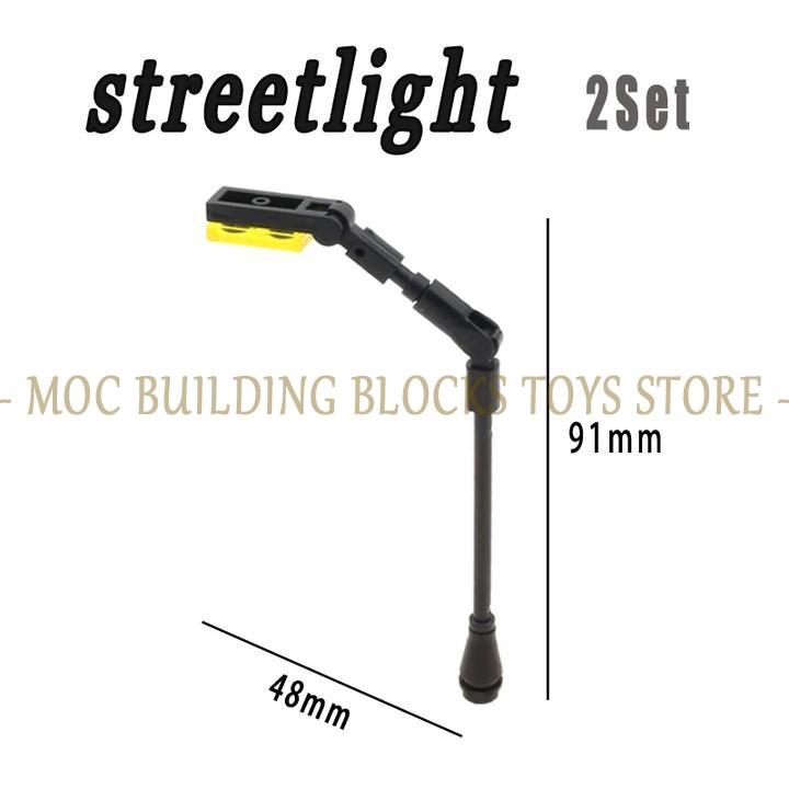 Moc Urban Transportation System Blocks City Traffic Network Signal Lights & Railway Public Building Bricks Creative Design Toys