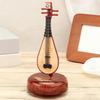 Violin Music Box,Wind Up Musical Box Violin with Rotatings Base,Mini Replicas Musical Instrument Model,Desktop Ornament
