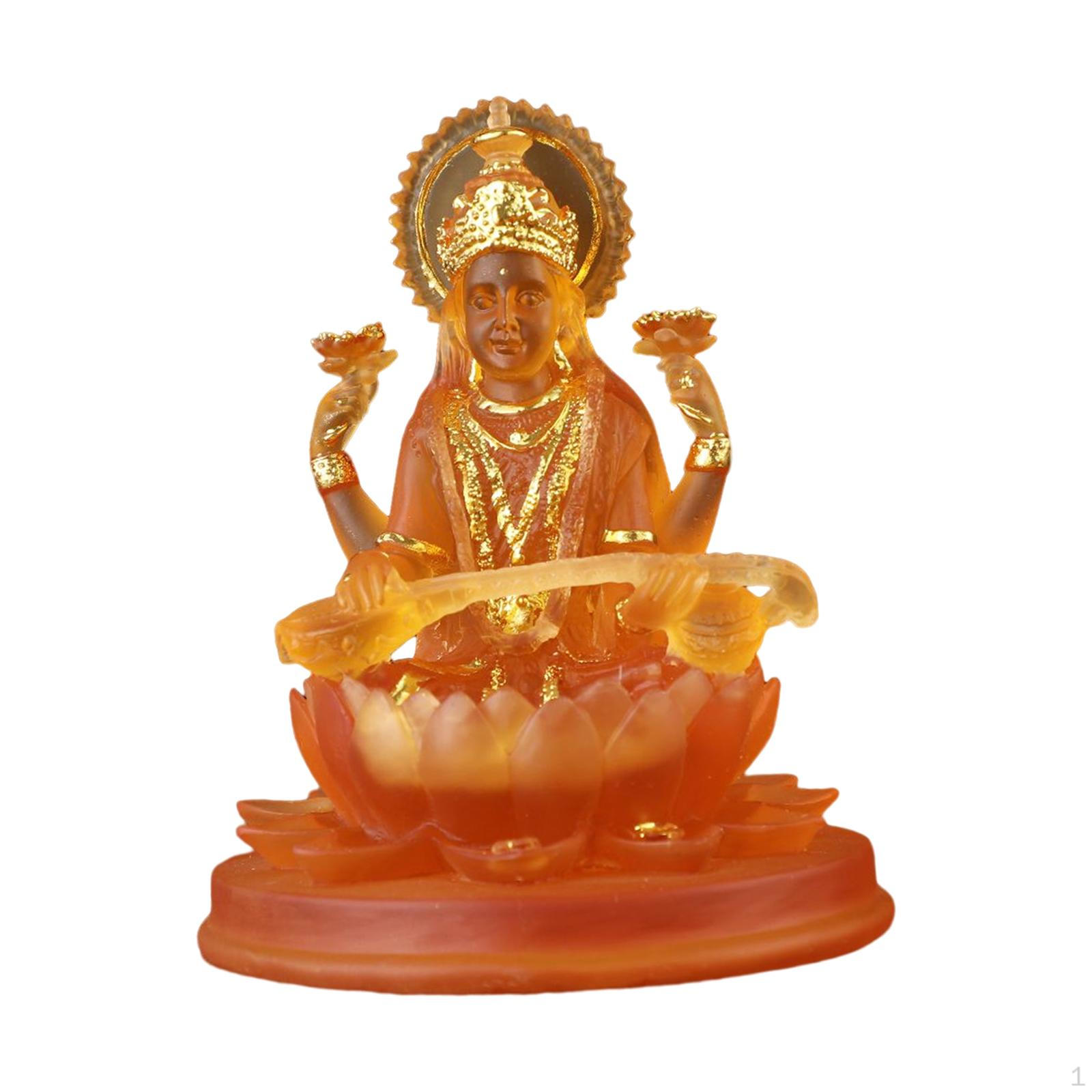 

Статуэтки «Сидящая на лотосе» изысканная богиня мастерства Стауте для рабочего стола оранжевый