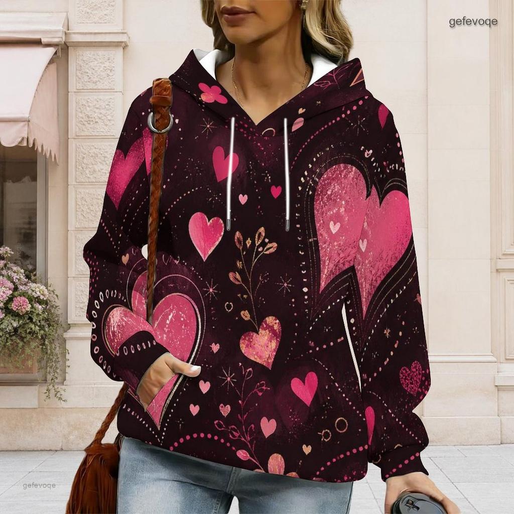Ladies Plus Size White Drawstring Hooded Sweatshirt Long Sleeve Loose Soft Casual Everyday Top