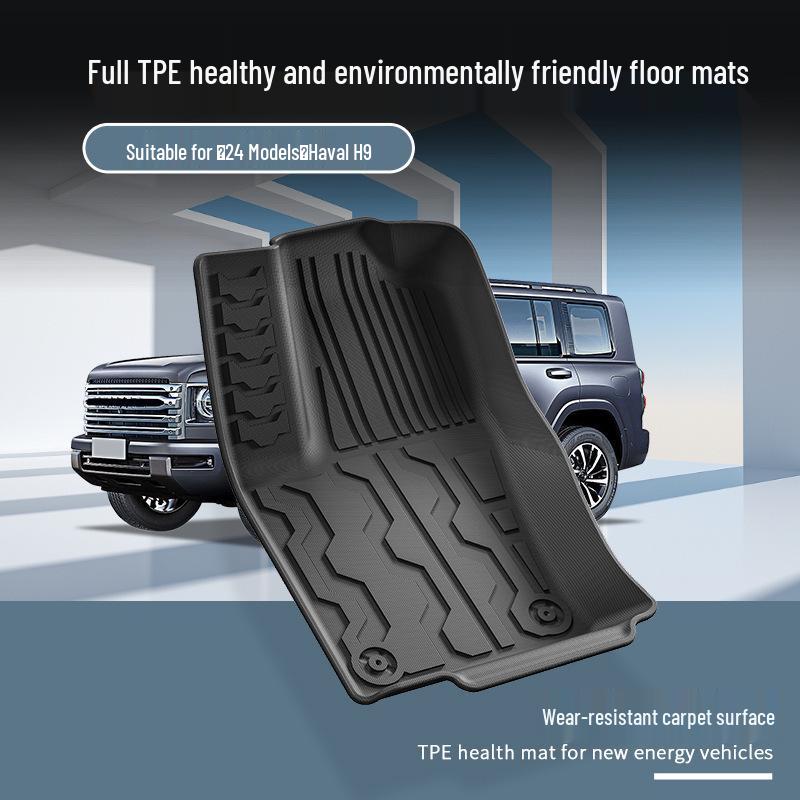 2024 Haval H9 TPE Floor & Trunk Mats with Seat Back Protection