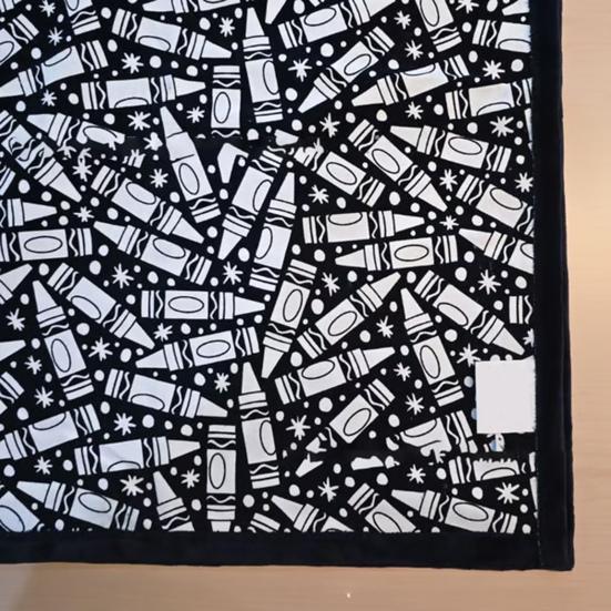 DIY Fargeleggingspledd 50" x 60" Sofapledd Vaskbart Fargelegg Ditt Eget Pledd Kunstprosjekt for Hjemmeinnredning Feriegaver Festaktivitet