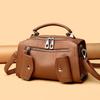 Women's bag new portable fashion lychee pattern commuter shoulder bag trend large capacity messenger bag