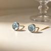 Xiaomi 925 Sterling Silver Vintage Earrings For Women Trendy Vintage Blue Ston Earring Jewelry Prevent Allergy Party Accessories