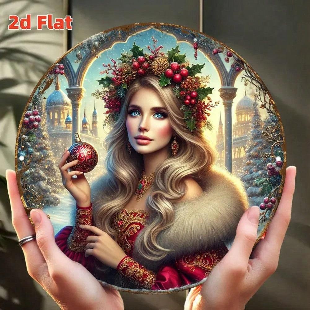 Flat Wall Metal Art Decor for Home Garden Cafe Christmas Vintage Gifts