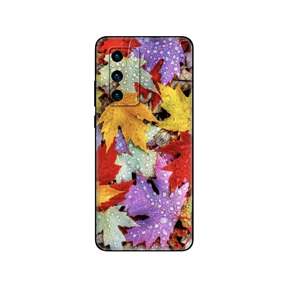 Black Tpu Case For Huawei P30 Lite P30 Pro P40 Case For Huawei P40 LITE E P Smart 2020 Case Cover Autumn Leaves Fall  Splendid
