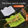 Elevated Reptiles Bedding ABS Climbing Perch With Powerful Suction Cups Lizards Lounger Hammock For Vivarium Decoration