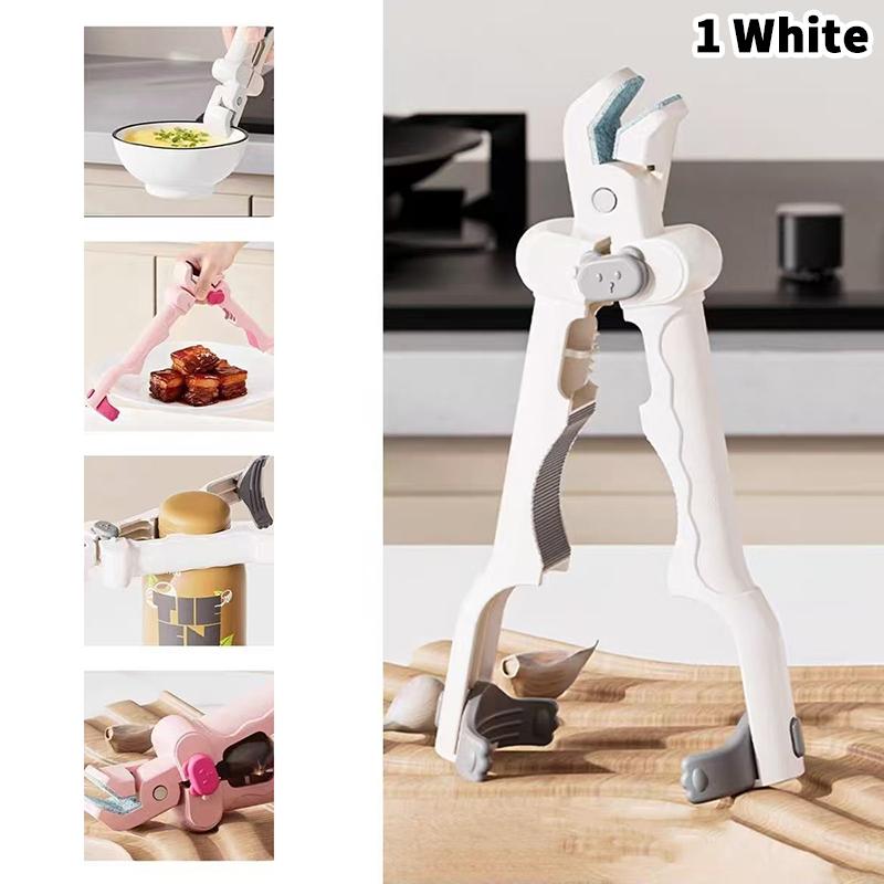 

Anti-Scalding Bowl Clamp For Home Use, Non-Slip Silicone Plate Holder, Bowl Clamp, Dish Clamp, Kitchen Baking Tray And Steamer C білий