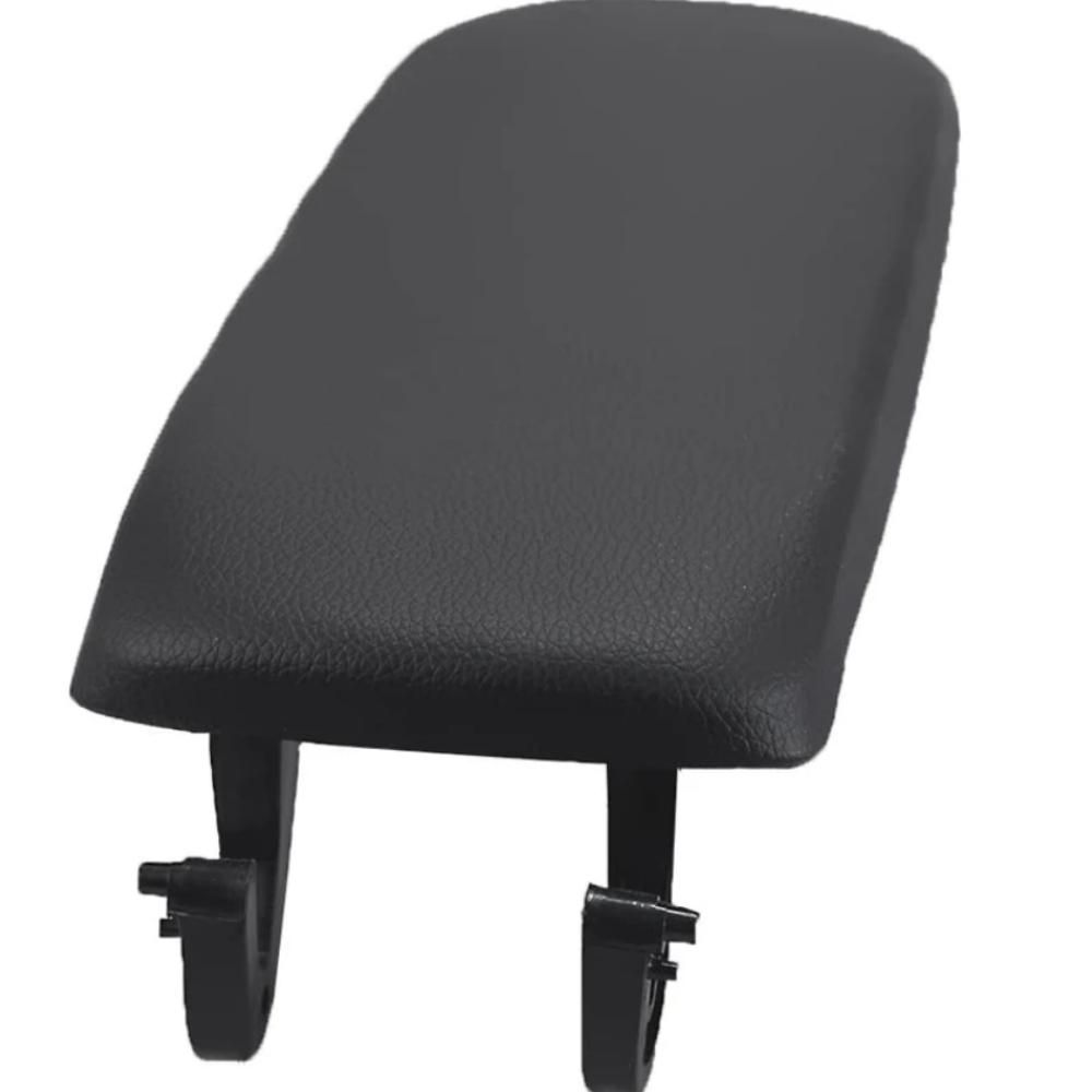Black Leather Armrest Center Box Console Lid Cover Fora4 S4 A6