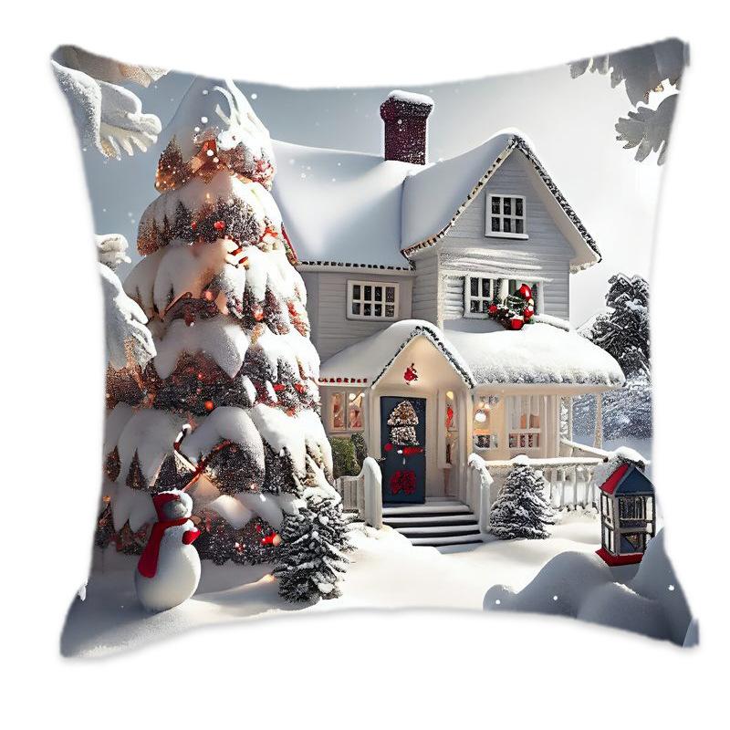 New Winter Christmas Series Home Fashion Pillow Sofa Bedroom Study Pillow Comfortable Soft Pillow