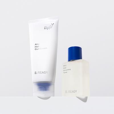 BE READY Airy Hair Curl Cream 150g Special Set (+Grooming Tonic 90mL)