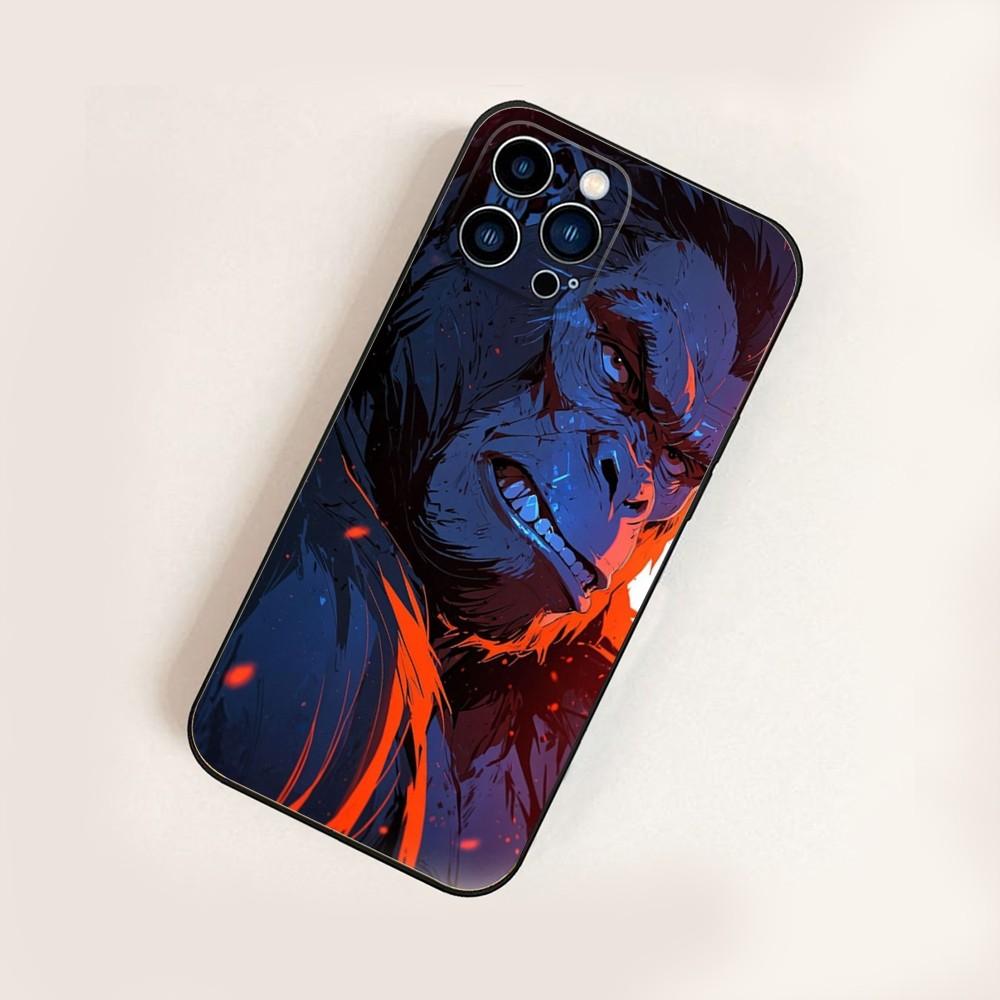 Gorilla Art Design  Phone Case For iPhone16,15,14,13,12 Mini 11 Pro XR,X,XS,MAX 7,8 Plus Silicone Cover Soft Black
