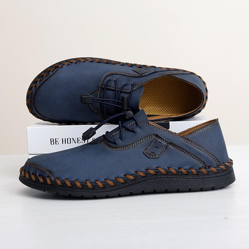 Fashion Handmade Leather Men's Penny Loafers Casual Office Business Shoes Fashion Party Wedding Moccasins Formal Male Slip On Footwear