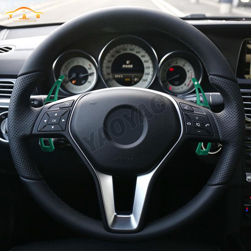 Shift Paddle Carbon Fiber Steering Wheel DSG For Mercedes Benz A B M E Class W176 W212 CLA GLA DSG Gear Shift Paddle