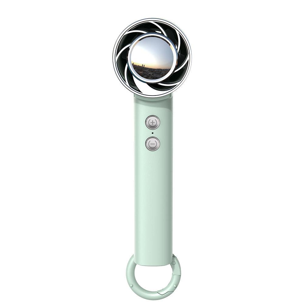 

3-in-1 Mini Fan: Foldable, Handheld, and Hanging Neck Design 52x51x177.5 mm светло-зеленый