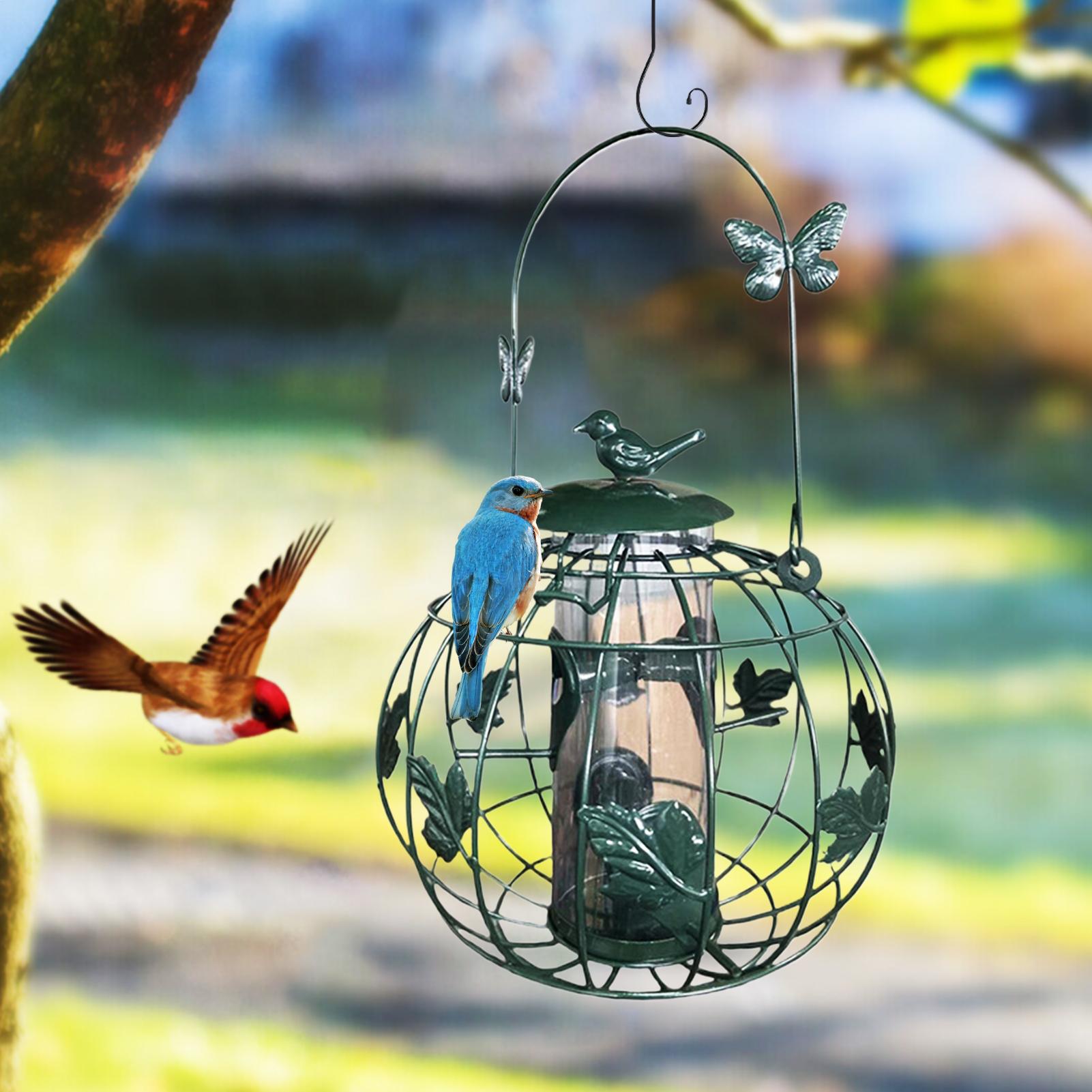 Bird Feeder Heavy-Duty Tube Feeding Squirrel Proof Bird Feeders For Lawn Outdoor Backyard Balcony Birdwatching Park Porch Deck China Mainland