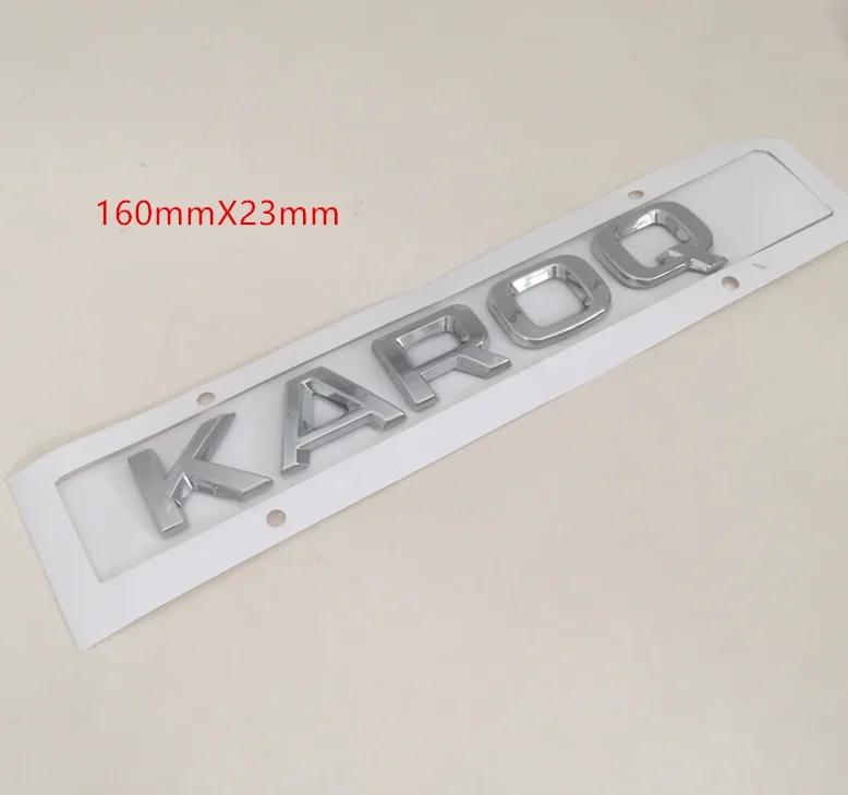AAAIY1 1pcs 3D ABS KAROQ High Quality Silver/black Car Letter Emblem Rear Tail Trunk Decals Badge Sticker Decal Styling For Skoda