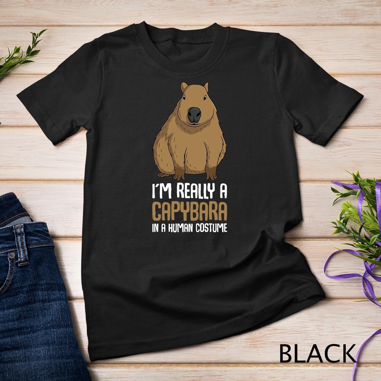 Capybara Costume Girls Boys Women T-Shirt Mens Womens Tees Top Unisex T-Shirt Mens Womens Tees Top XL
