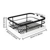 Dish Racks for Kitchen Counter Sink Space-Saving Dish Drainer Rack Basket Utensil Organizer for Cabinet Shelf Indoor RV Family