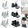 Bath Bathroom Accessory Kit CERAMIC Marble Pattern Lotion Dispenser Soap Dish Great Gift for Family, Friends