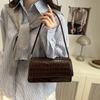 Direct Sales Stone Pattern Candy Color Small Square Bag 2025 Spring Foreign Style New Small Bag Fashion Portable Temperament Shoulder Bag