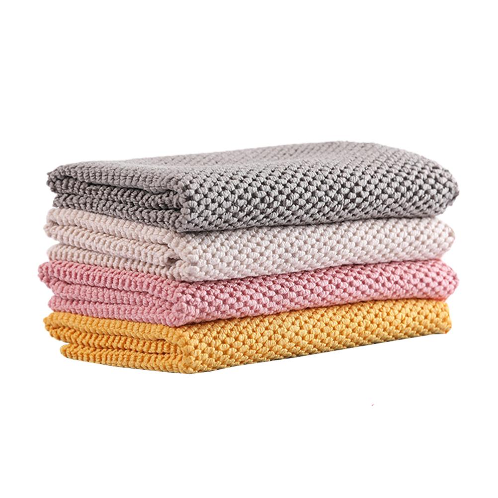 Microfiber Dishcloths Towels Pearl Weave Kitchen Towel New Cleaning Towel Car Washing