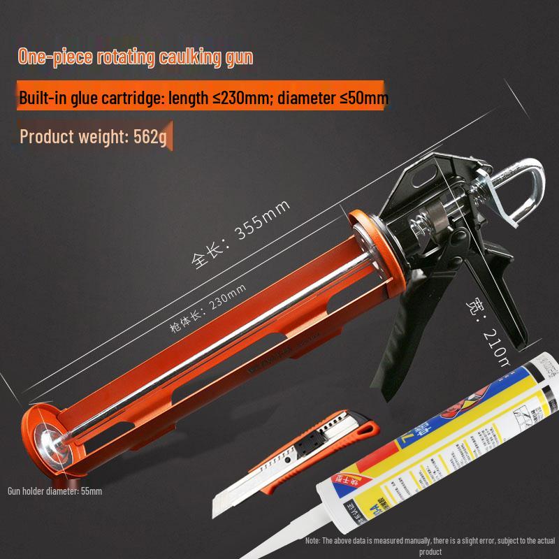 Glass Glue Gun - Silicone Caulking and Sealant Tool for Home Use