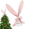 Bunny Ears Christmas Tree Topper Bunny Ears Holiday Ornaments Easter Topper Christmas Tree Decorations With Metal Spiral Base