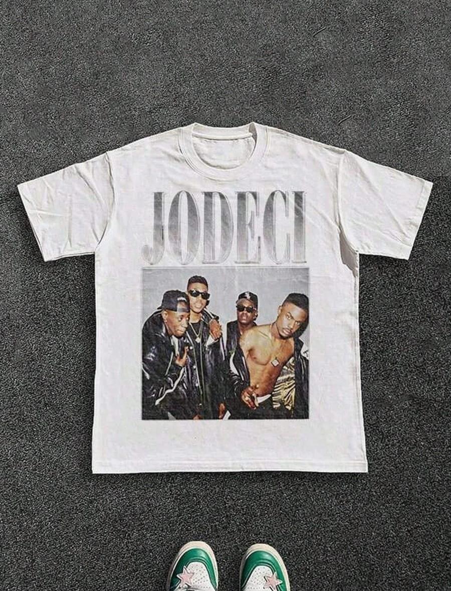 

Tween Cirls Printed Short Sleeve T-Shirt RB Group Inspired Mens T-Shirt With Jodeci Graphic Vintage T S разноцветный