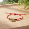 Chinese Style Horse Year Bracelet Fortune Red Rope Weave Bracelet Cute Lucky Pony Red Rope  Couple