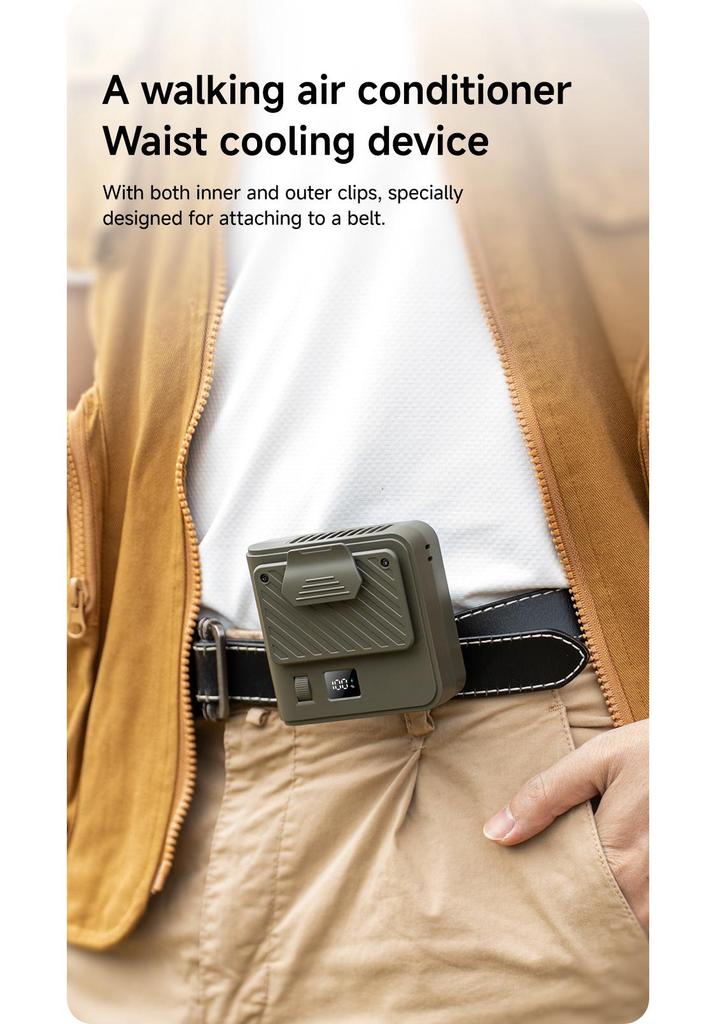 2026 Model 100W Large-Blown Portable Waist Fan