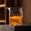 Japanese Style Square Hammer Glass Fair Cup Heat Resistant Tea Separator Tea Divider Kung Fu Tea Set Teaware Accessories