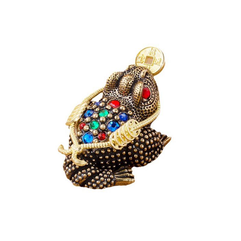 Feng Shui Toad Money Lucky Fortune Wealth Chinese Frog Toad Coin Home Office Decoration Lucky Gifts Tabletop Ornaments