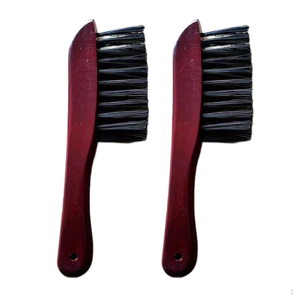 Pool Table Brush Billiards Rail Portable Practical Cleaning Tool Wooden Handle for Club