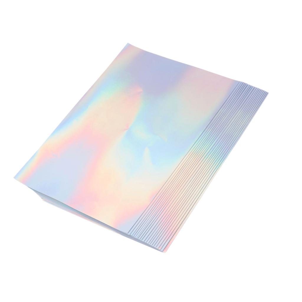 20 Sheets A4 Printable Holographic Sticker Paper Waterproof Fast Dry Scratch Resistance Laser