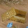 12PCS   Trsure Chest Shape   Boxes Wedding Favor Party Hollow Plastic   Gift Container
