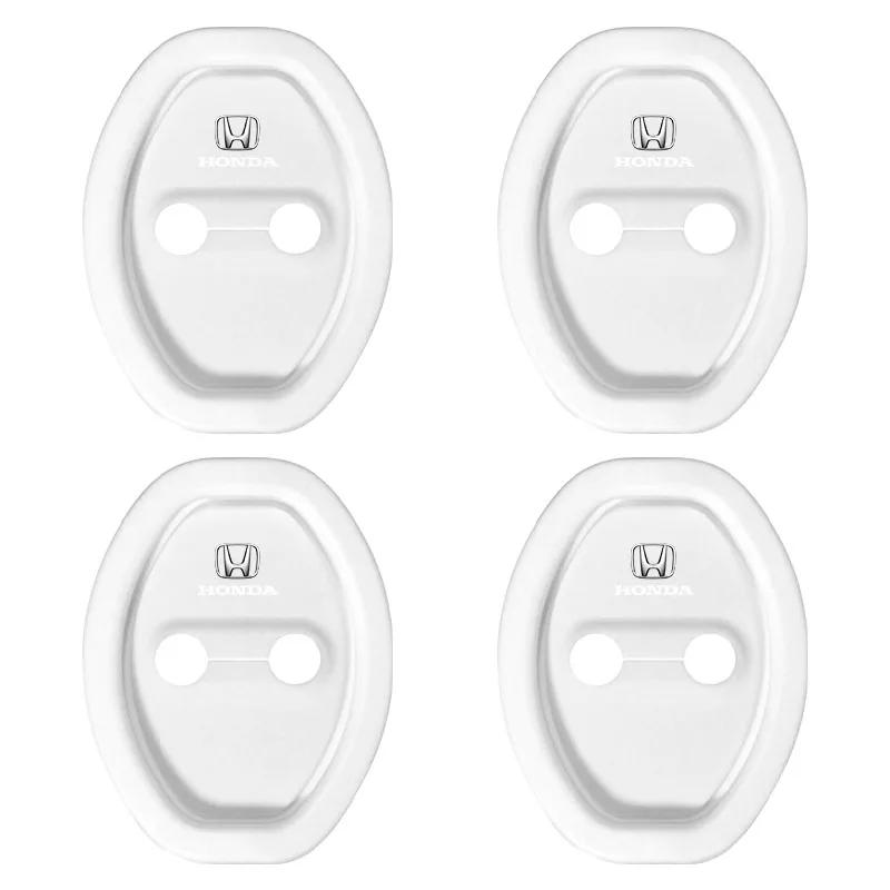 Car Styling 3D Silicone Door Lock Cover Protective Decoration For Honda Civic Fit Jazz Accord Pilot Passport Stepwgn CRV BRV HRV ZU5