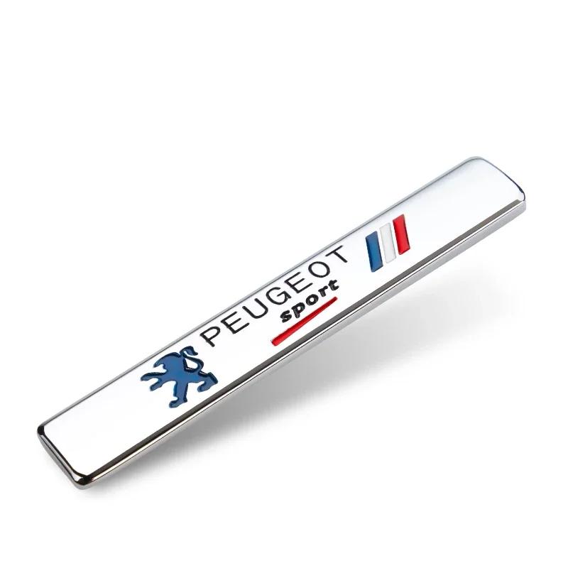 

2026 Hot Car Sticker 3D Metal Styling Car Stickers Side Fender Tail Trunk Accessories For Peugeot 206 301 307 308 3008 207 208 4