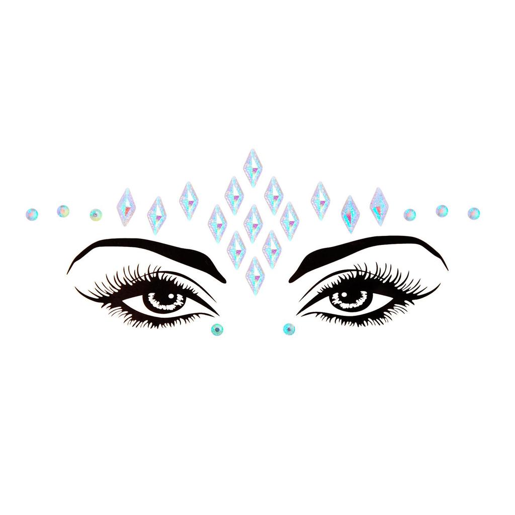 Crystal Tattoo Sticker Glitter Eyeliner Eyebrow Makeup Face Eyes Diamond Temporary Tattoo Rock Rhinestone 3D Eyeliner Stickers